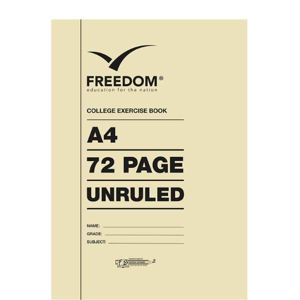 A4 72 Page College Book Unruled
