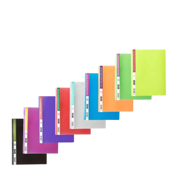 A4 Executive Premium Folder 400 Micron Assorted Colours (Each)