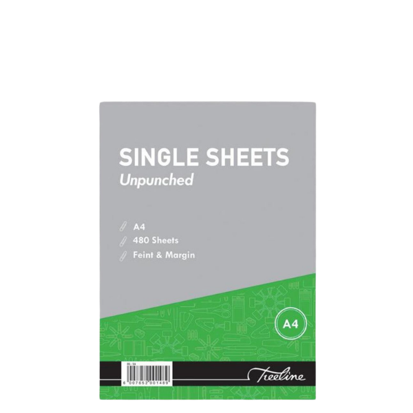 A4 Fly Paper - Feint & Margin (½ Ream) 240 Sheets