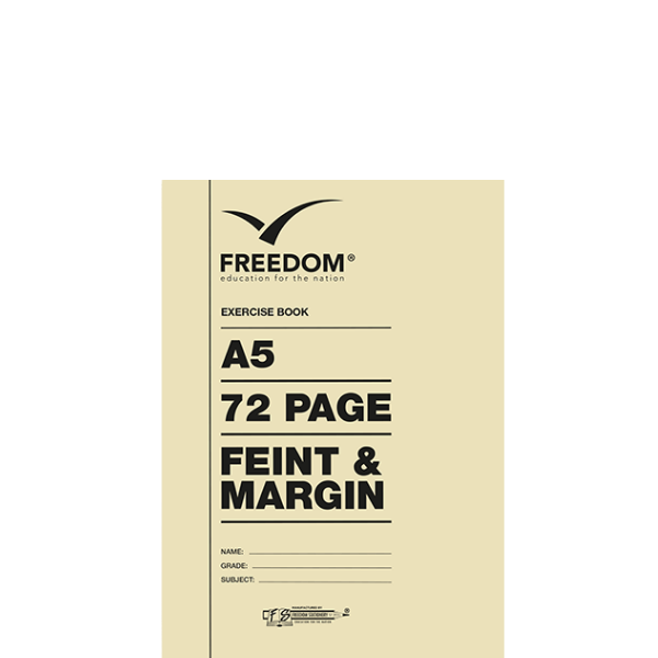 A5 72 Page Exercise Feint & Margin