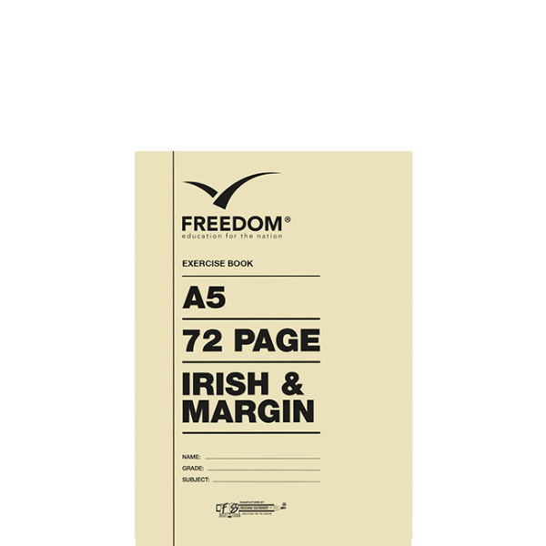 A5 72 Page Exercise Irish & Margin