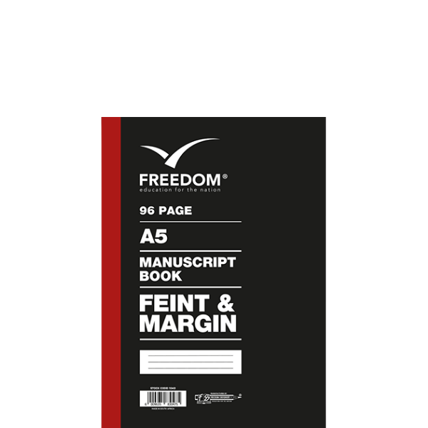 A5 96 Page Manuscript Book Feint & Margin