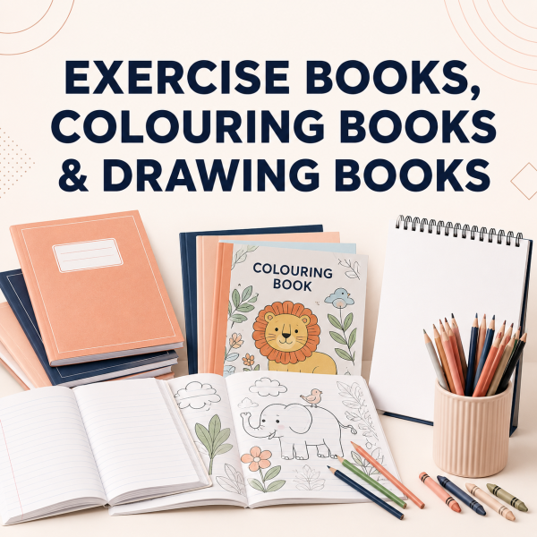 Exercise Books, Colouring Books and Drawing Books