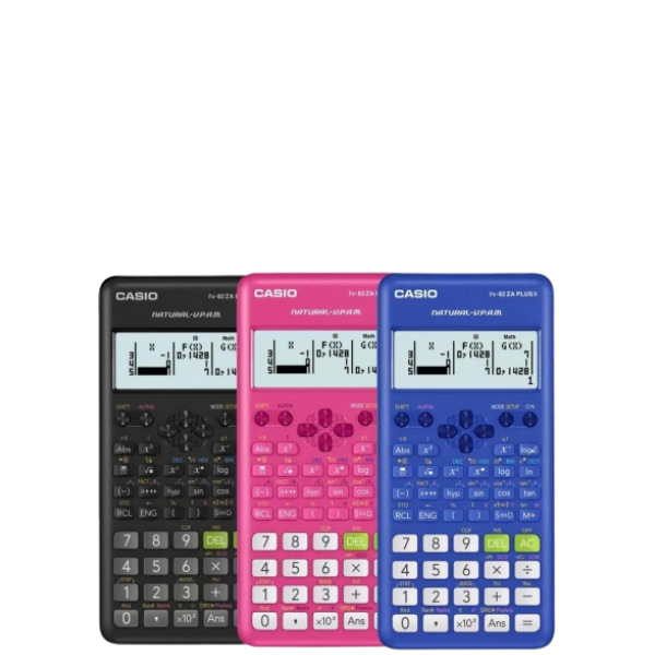 Casio FX-82ZA Plus II Scientific Calculator Assorted Colours (Each)