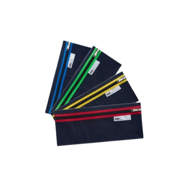 Meeco Denim Pencil Bag 33cm Assorted Colours (Easch)