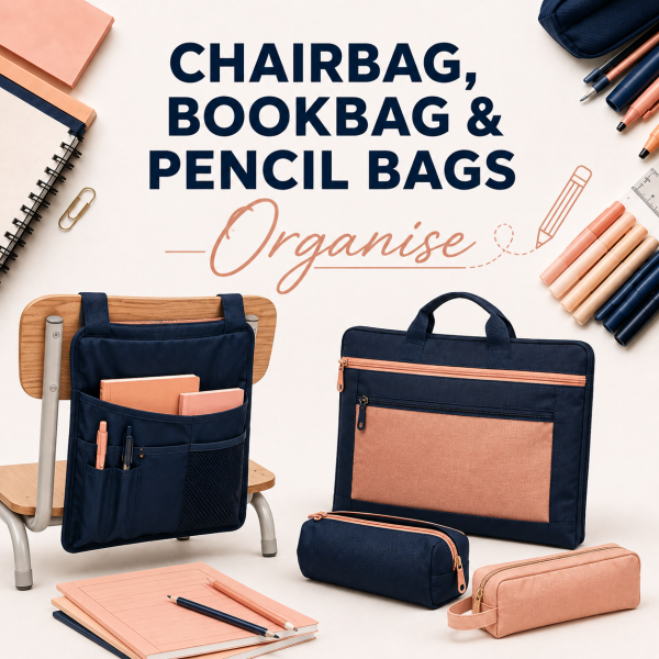 Chairbag, Bookbag, & Pencil Bags