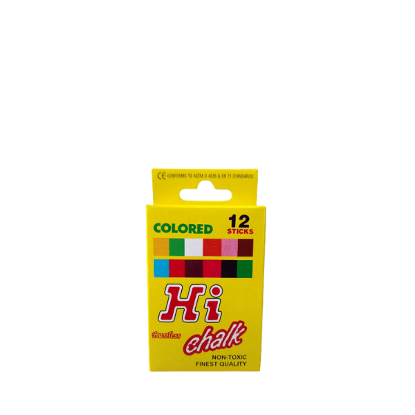 Hi Chalk Dustless Colour 12's