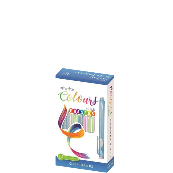 Iwrite Click Erasers Assorted Colours (Each)