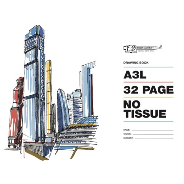 A3L 32 Page Drawing Book No Tissue