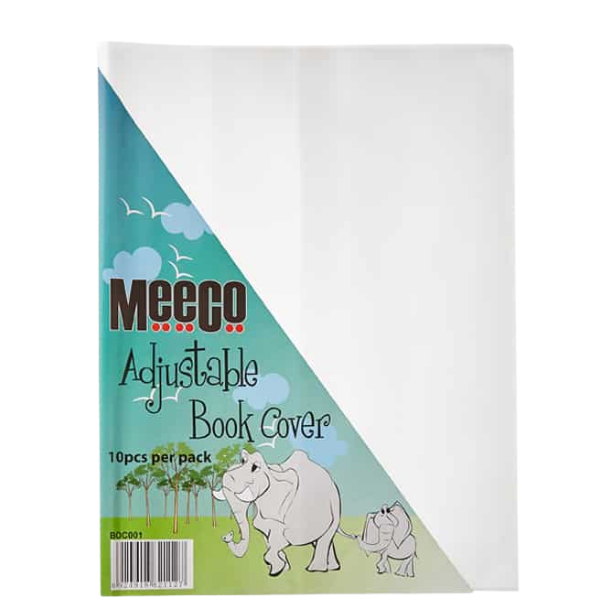 Meeco A4 120 Micron Book Covers Clear Fitted 10's