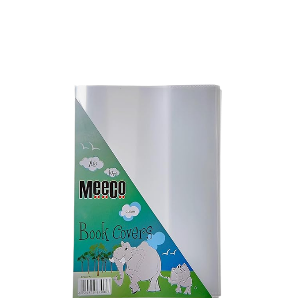 Meeco A5 120 Micron Book Cover Clear Fitted 10