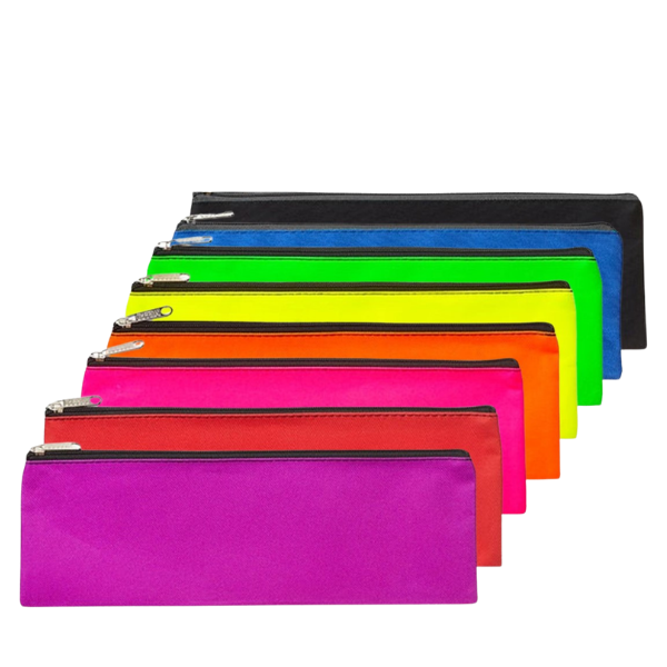 Meeco Nylon Pencil Bag Large 320mm Assorted Colours (Each)