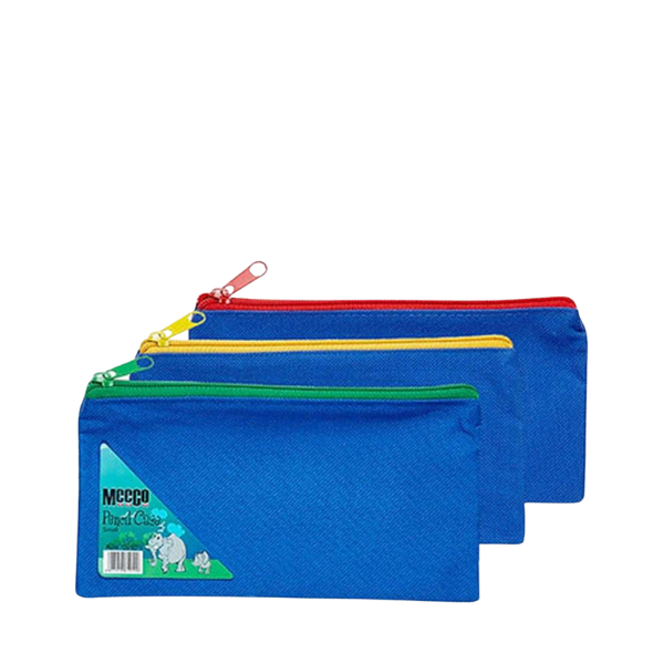 Meeco Nylon Pencil Bag Small 22cm Assorted Colours (Each)