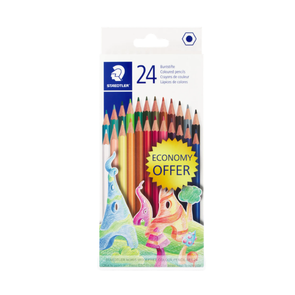 Staedtler Wood Free Colouring Pencils 24's