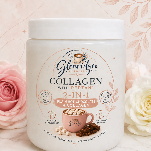 Collagen with Peptan 2-in-1 Plain Hot Chocolate  and Collagen