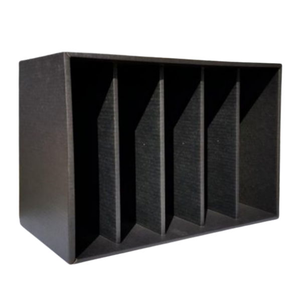 Stow Away Storage File Hard Board 5 Compartment (Lever Arch Excluded)